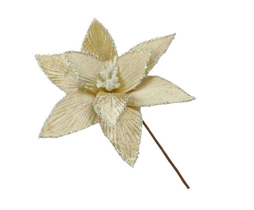 Flor Natalina Estrela da Neve, gold | WestwingNow