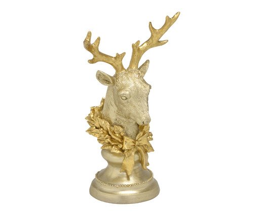 Cabeca Alce Decorativo Cabeça Real, gold | WestwingNow