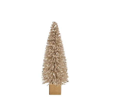 Árvore Natalina Decorativa Pinheiro Prismático, gold | WestwingNow