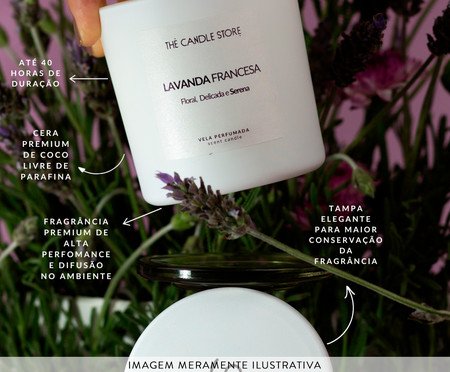 Vela Perfumada Lavanda Francesa - 200gr | Westwing