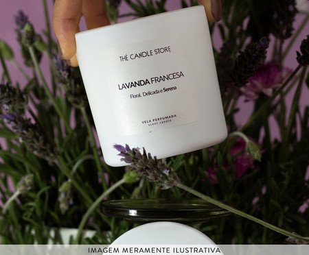 Vela Perfumada Lavanda Francesa - 200gr | Westwing