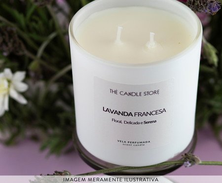 Vela Perfumada Lavanda Francesa - 200gr | Westwing