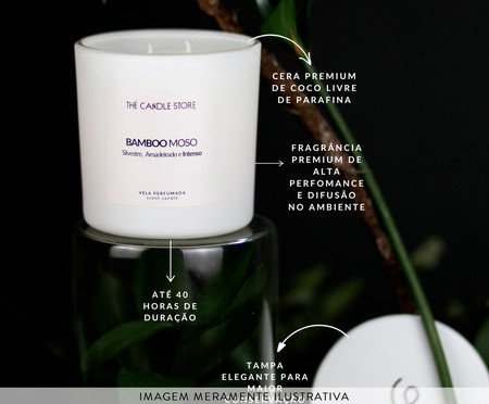 Vela Perfumada Bamboo Moso - 200gr | Westwing