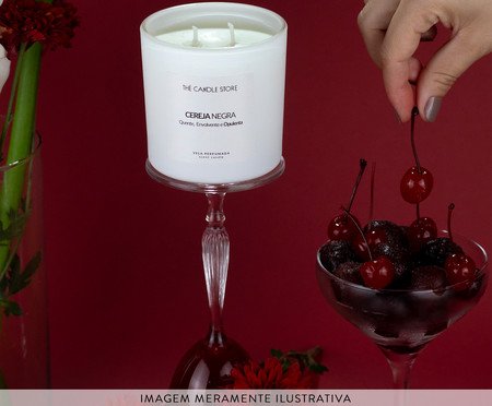 Vela Perfumada Cereja Negra - 200gr | Westwing