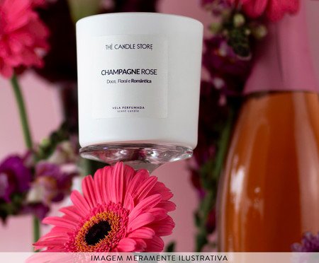 Vela Perfumada Champagne Rosê - 200gr | Westwing