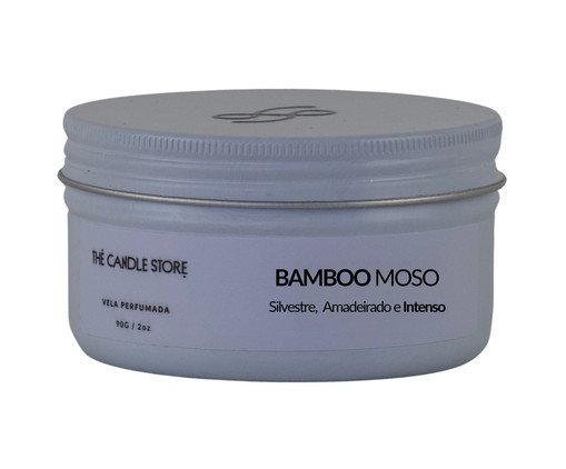Vela Perfumada Bamboo Moso - 90gr, white | WestwingNow