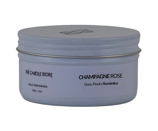 Vela Perfumada Champagne Rosê - 90gr, white | WestwingNow