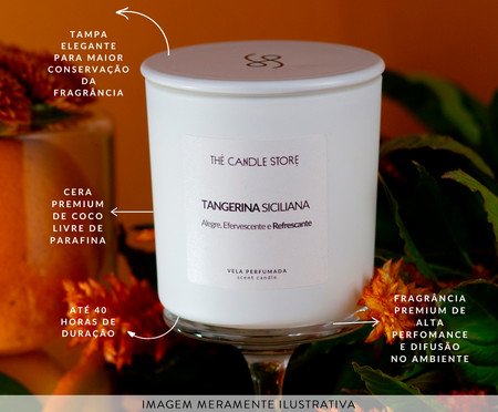 Vela Perfumada Tangerina Siciliana - 200gr | Westwing