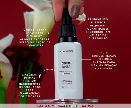 Essência Concentrada Cereja Negra - 30ml | Westwing