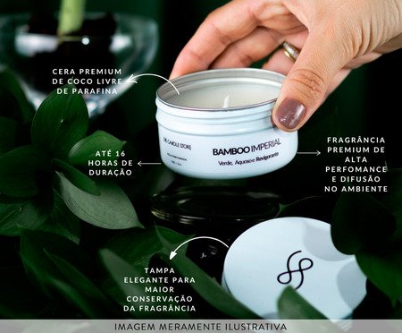 Vela Perfumada Bamboo Imperial - 90gr | Westwing