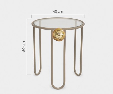 Mesa Lateral Murano Marrom | Westwing