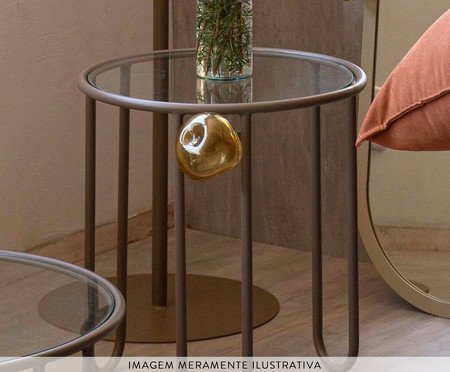 Mesa Lateral Murano Marrom | Westwing