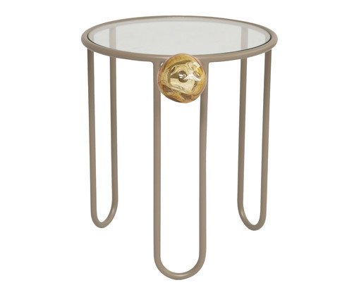 Mesa Lateral Murano Marrom, brown | WestwingNow