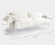 Sofá Asa Dois Lugares Bouclé Porcelana, white | WestwingNow