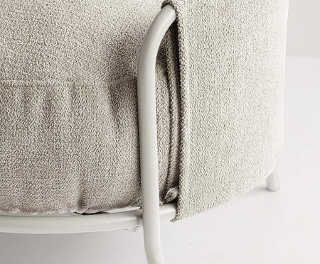 Poltrona Luden Bouclé Porcelana | Westwing