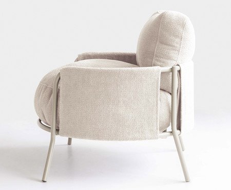 Poltrona Luden Bouclé Porcelana | Westwing