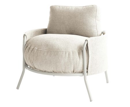 Poltrona Luden Bouclé Porcelana | Westwing