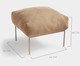Pufe Asa Bouclé Marrom, beige | WestwingNow