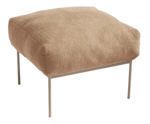 Pufe Asa Bouclé Marrom, beige | WestwingNow