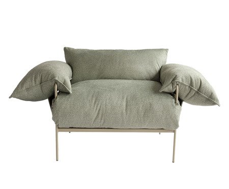 Poltrona Asa Bouclé Verde | Westwing