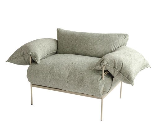 Poltrona Asa Bouclé Verde, green | WestwingNow