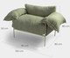 Poltrona Asa Bouclé Verde, green | WestwingNow
