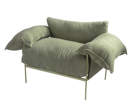 Poltrona Asa Bouclé Verde | Westwing