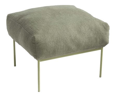 Pufe Asa Bouclé Verde | Westwing