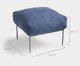 Pufe Asa Bouclé Azul, blue | WestwingNow