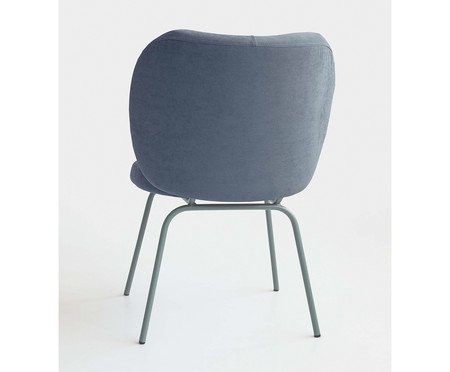 Cadeira Concha Interna Sarja Azul | Westwing