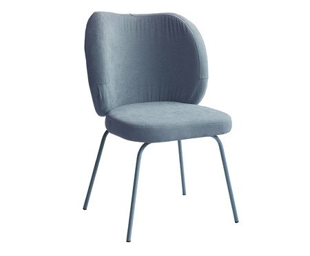 Cadeira Concha Interna Sarja Azul | Westwing