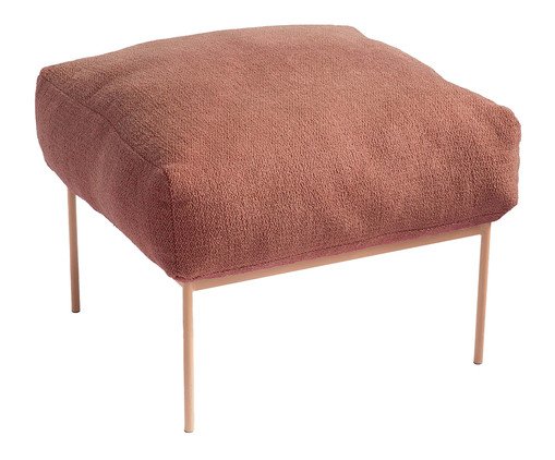 Pufe Asa Bouclé Terracota, Terracotta | WestwingNow