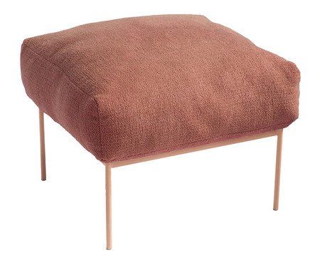 Pufe Asa Bouclé Terracota | Westwing