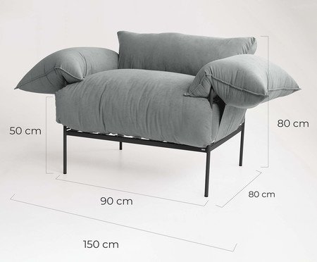 Poltrona Asa Sarja Cinza | Westwing