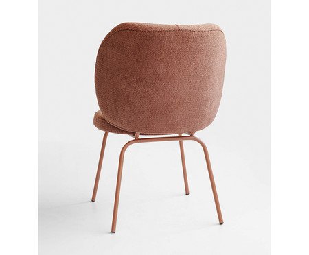 Cadeira Concha Interna Bouclé Terracota | Westwing