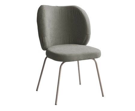Cadeira Concha Interna Sarja Marrom | Westwing