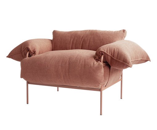 Poltrona Asa Bouclé Terracota, Terracotta | WestwingNow