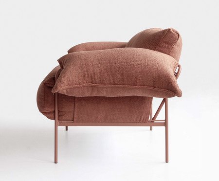 Poltrona Asa Bouclé Terracota | Westwing