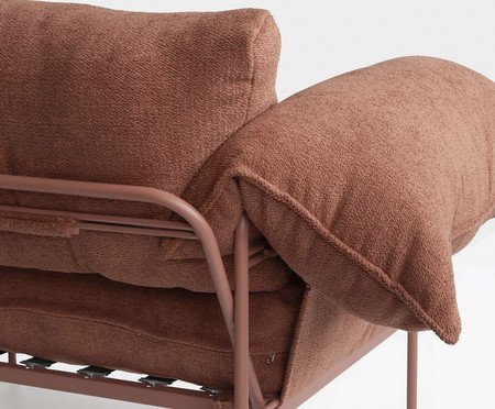 Poltrona Asa Bouclé Terracota | Westwing