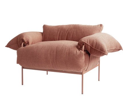 Poltrona Asa Bouclé Terracota | Westwing