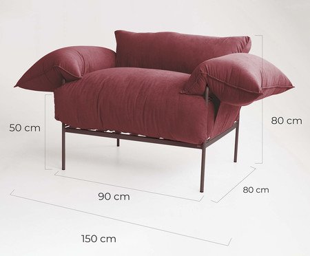 Poltrona Asa Sarja Marsala | Westwing