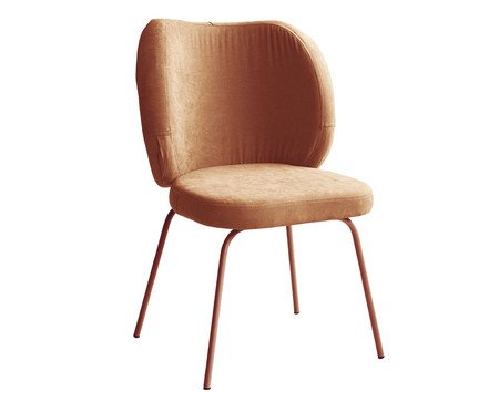 Cadeira Concha Interna Sarja Terracota | Westwing