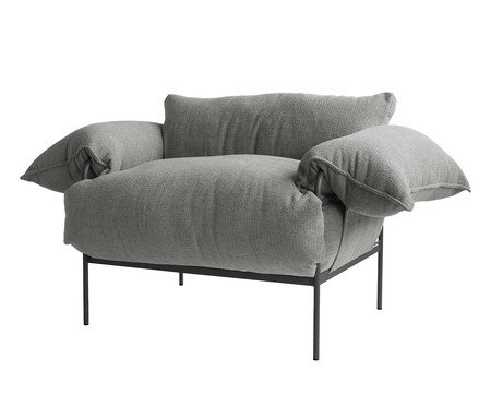 Poltrona Asa Bouclé Cinza | Westwing