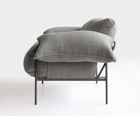 Poltrona Asa Bouclé Cinza | Westwing
