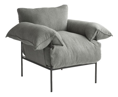 Poltrona Asa Petit Bouclé Cinza | Westwing