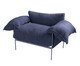 Poltrona Asa Bouclé Azul, blue | WestwingNow