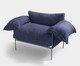 Poltrona Asa Bouclé Azul, blue | WestwingNow