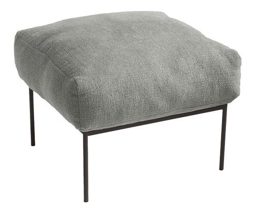 Pufe Asa Bouclé Cinza, grey | WestwingNow