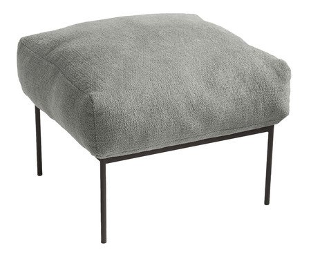 Pufe Asa Bouclé Cinza | Westwing