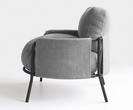 Poltrona Luden Bouclé Cinza | Westwing